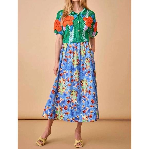 NEW HUNTER BELL stewart sweater in teal